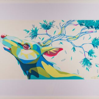 Le tableau. "Cerf aux branchages"