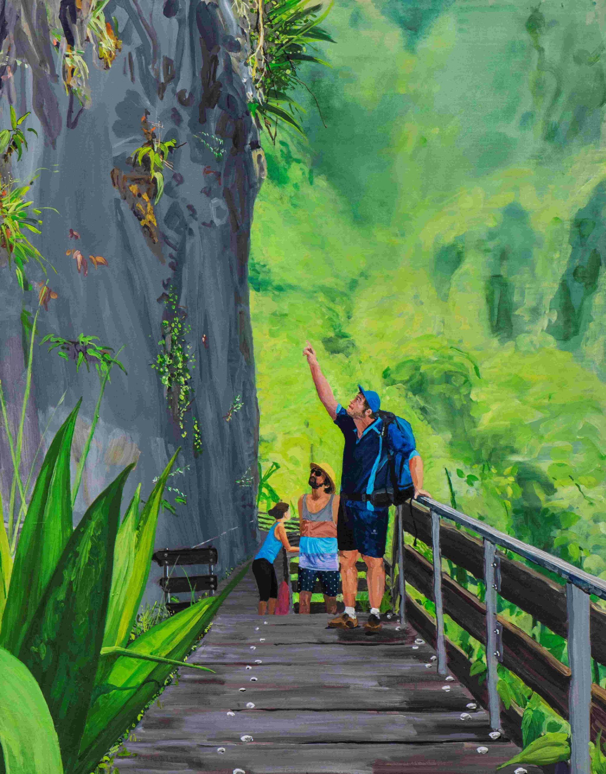 La toile. "Emeric, Nils et Alice"