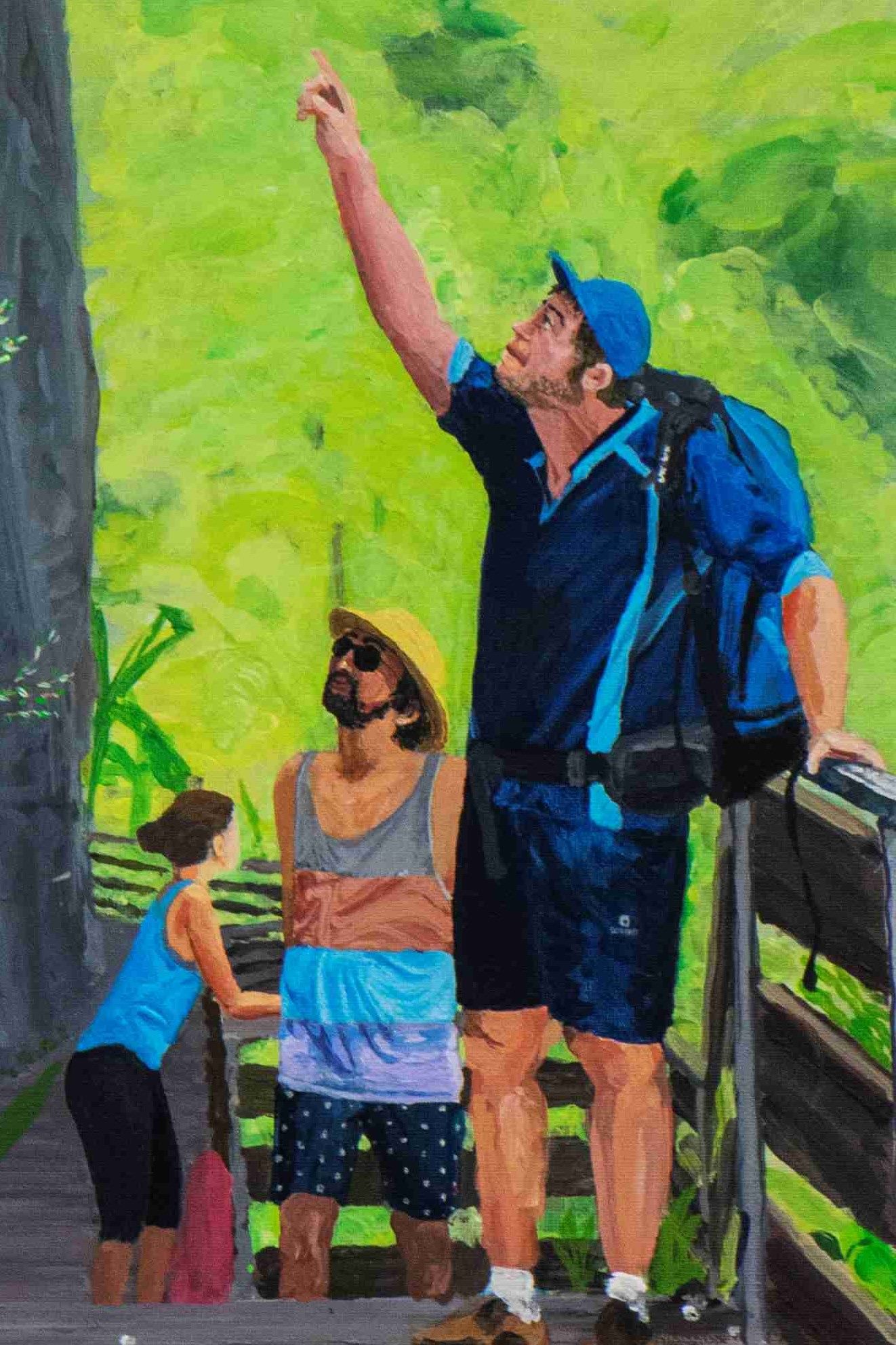 La toile. "Emeric, Nils et Alice" – Image 2