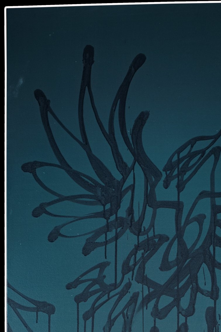La toile. "Zoizos noirs #3" – Image 2