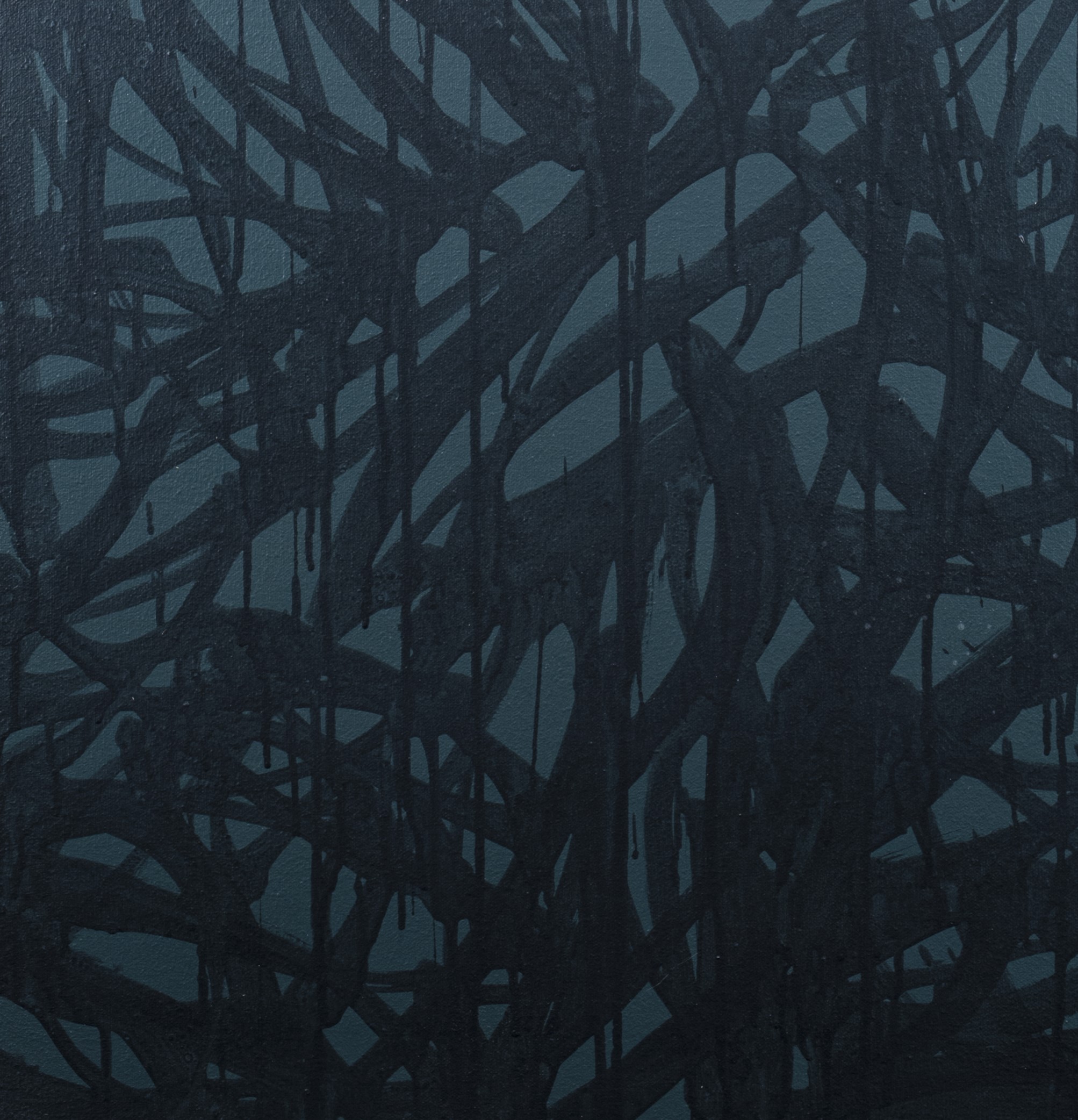 La toile. "Zoizos noirs #3" – Image 3