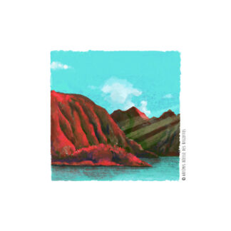 Le tableau. "Grand Etang lé bleu"